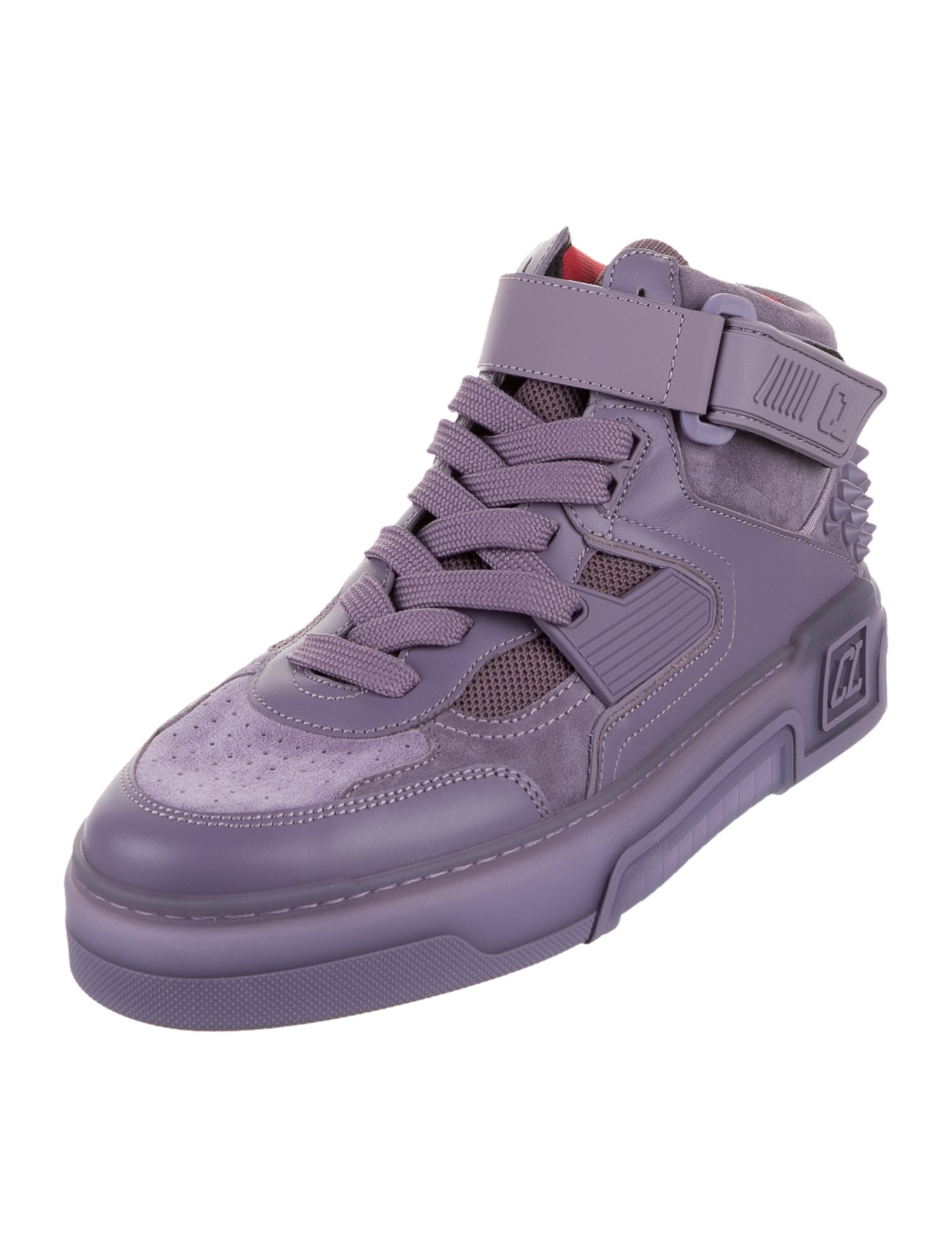 Christian Louboutin Suede Studded Accents Sneakers