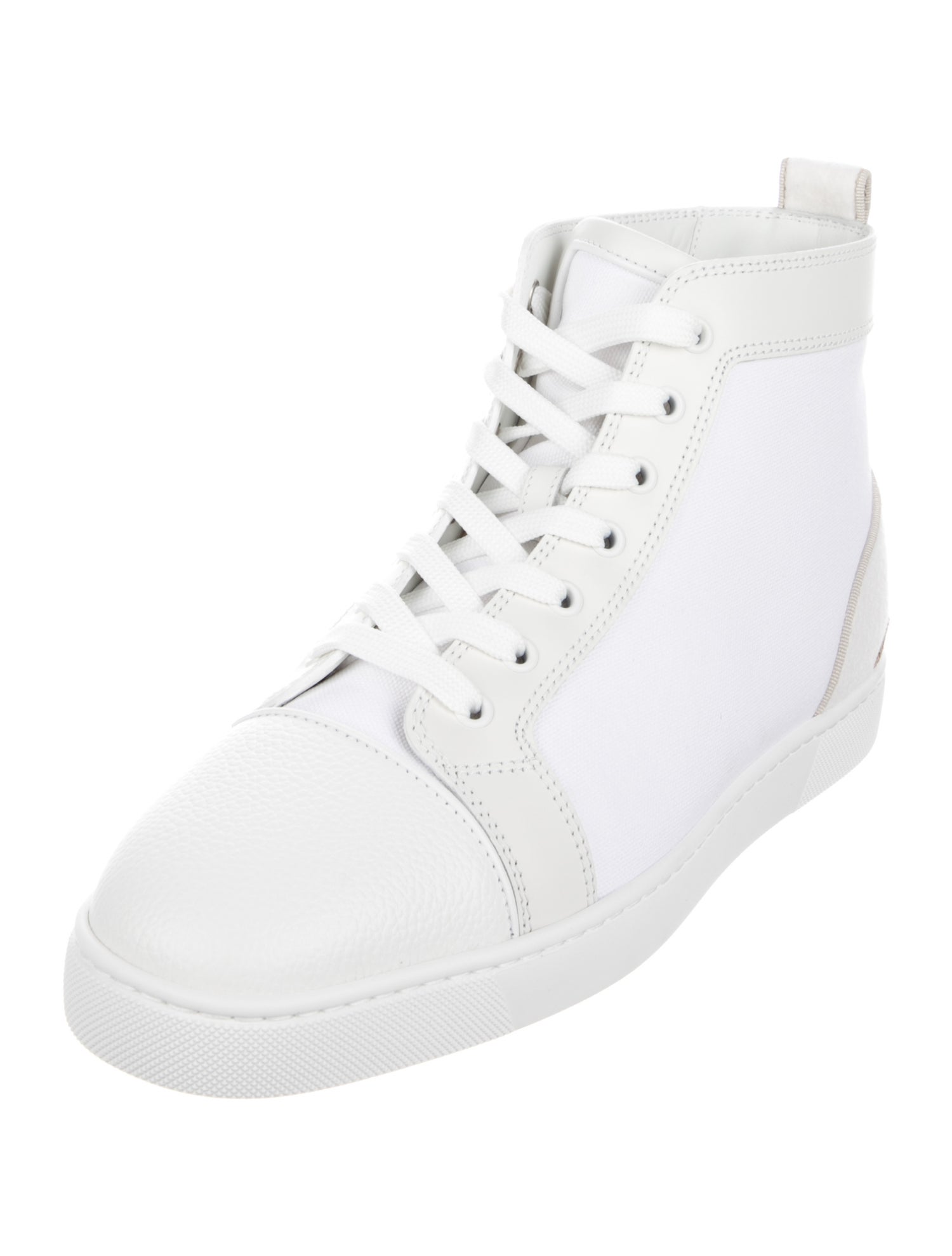 Christian Louboutin Canvas Grosgrain Trim Sneakers
