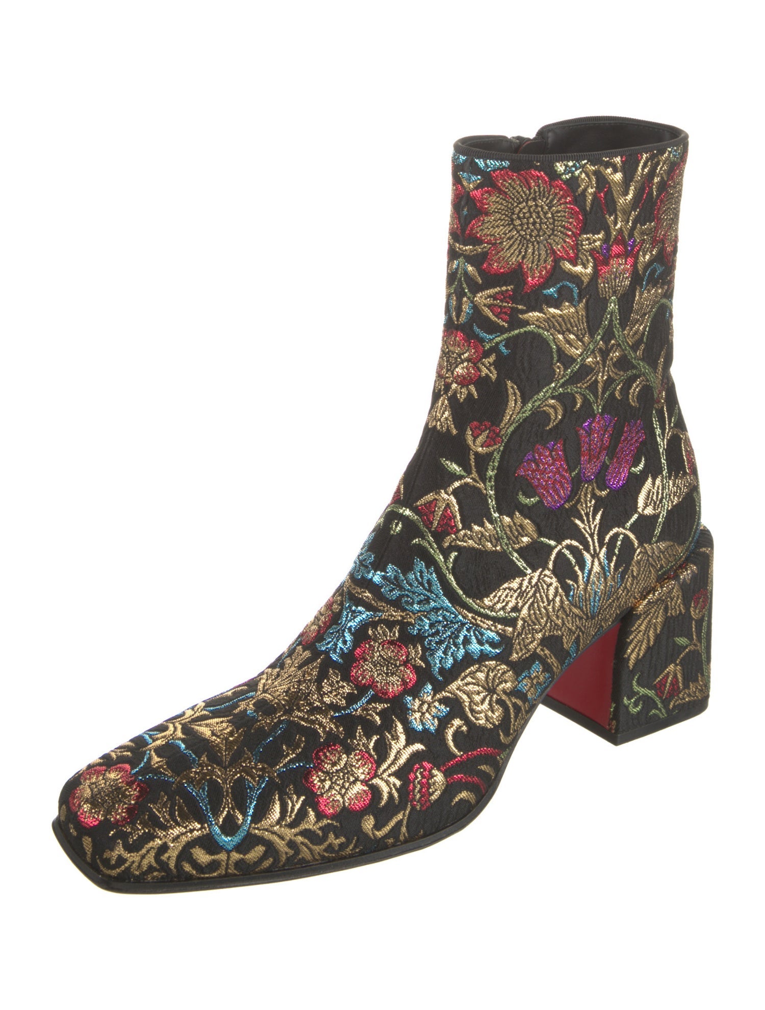 Christian Louboutin Floral Print Boots