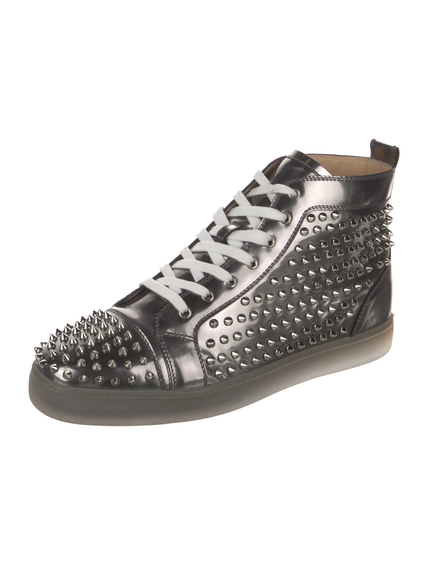 Christian Louboutin Patent Leather Patterned Sneakers