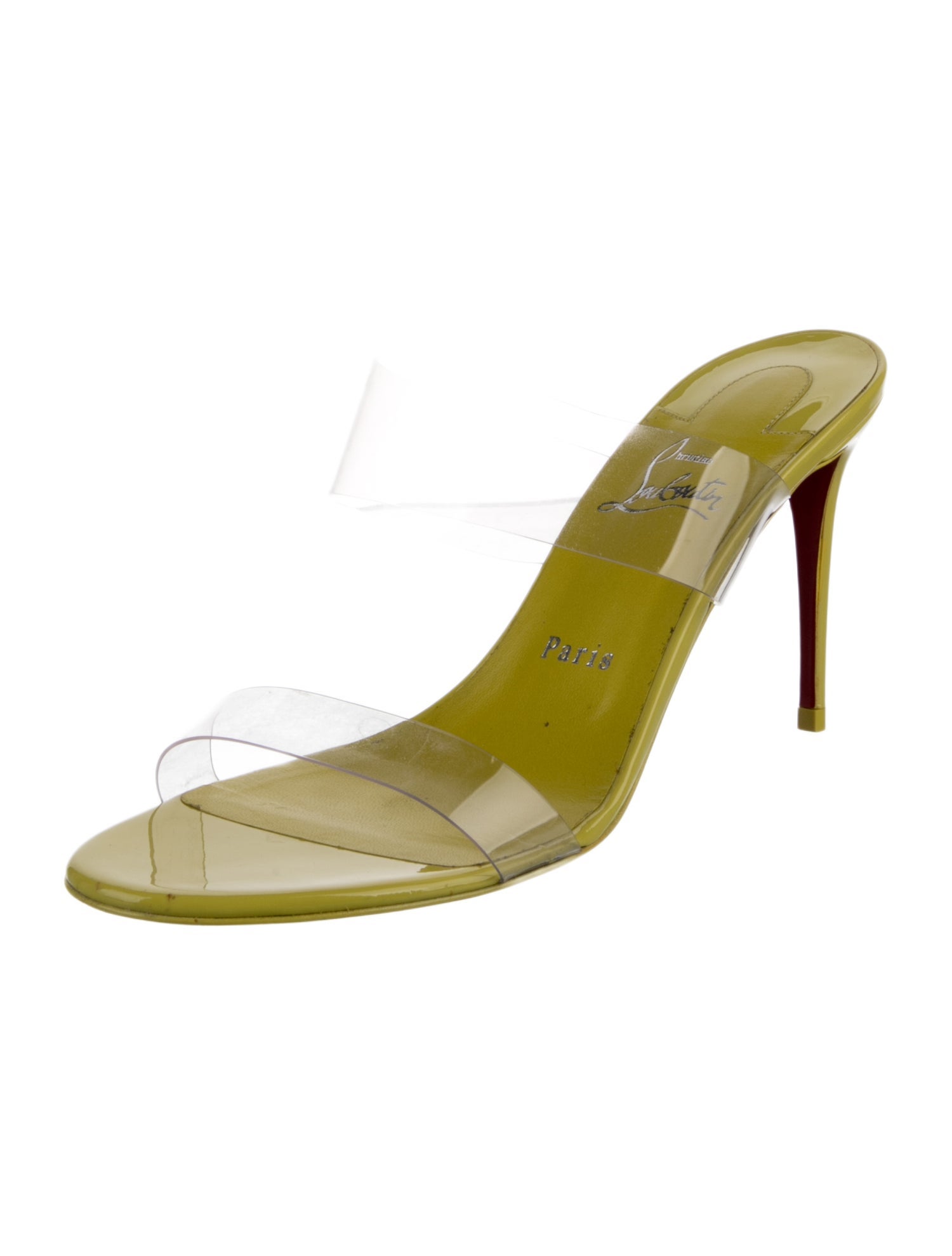 Christian Louboutin Patent Leather Slides