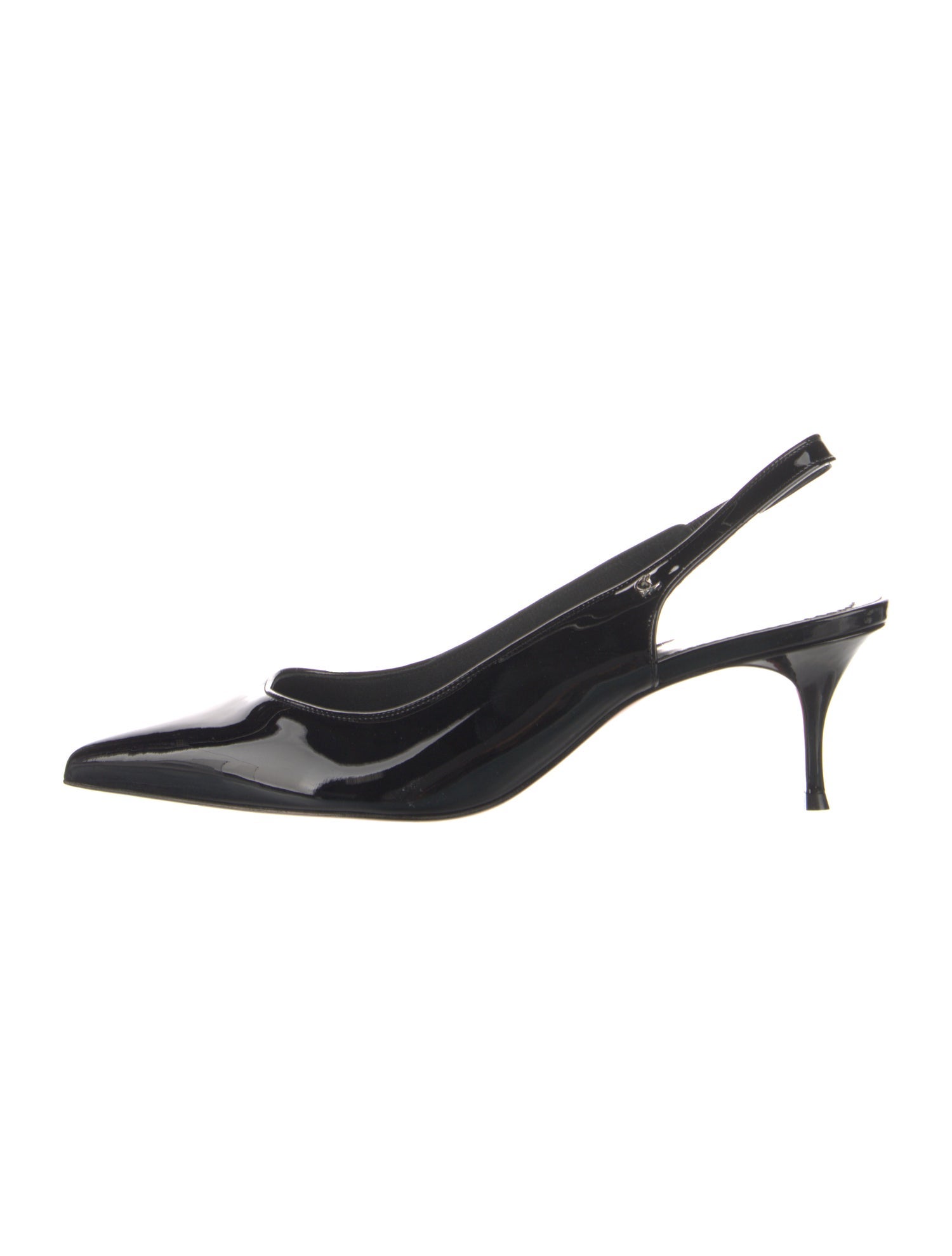 Christian Louboutin Patent Leather Slingback Pumps