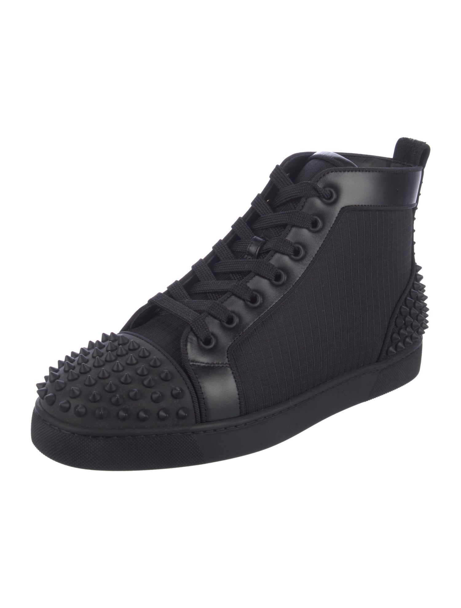 Christian Louboutin Spike Accents Nylon Sneakers