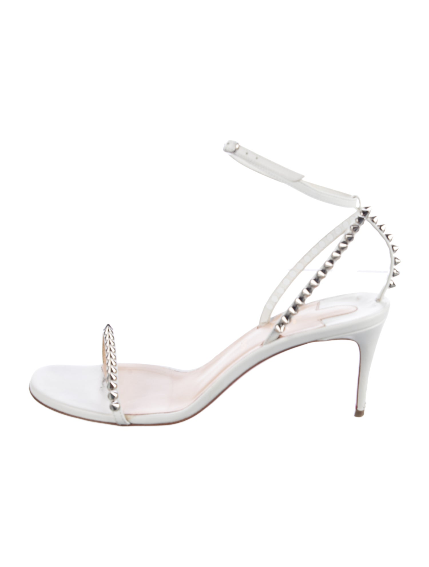 Christian Louboutin Spike Accents Leather Sandals