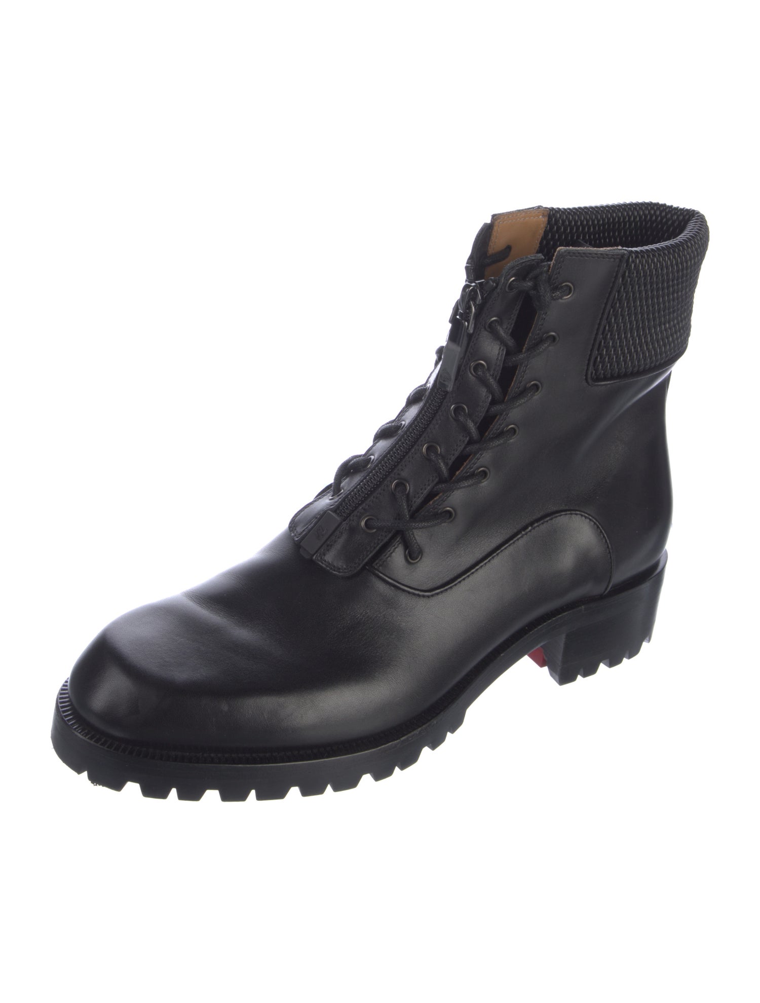 Christian Louboutin Leather Combat Boots