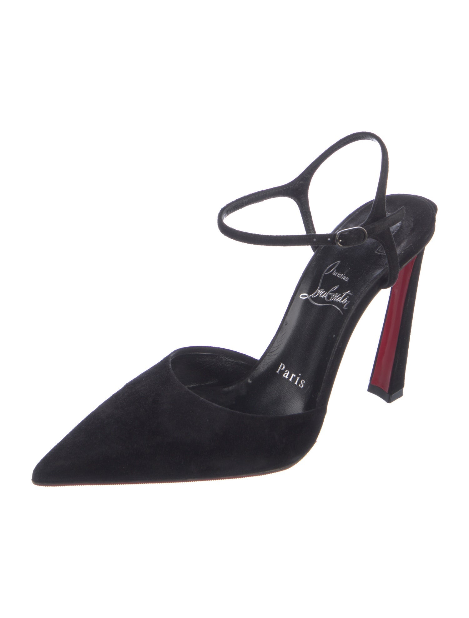 Christian Louboutin Suede D'Orsay Pumps