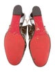 Christian Louboutin Leopard Print Slingback Wedges