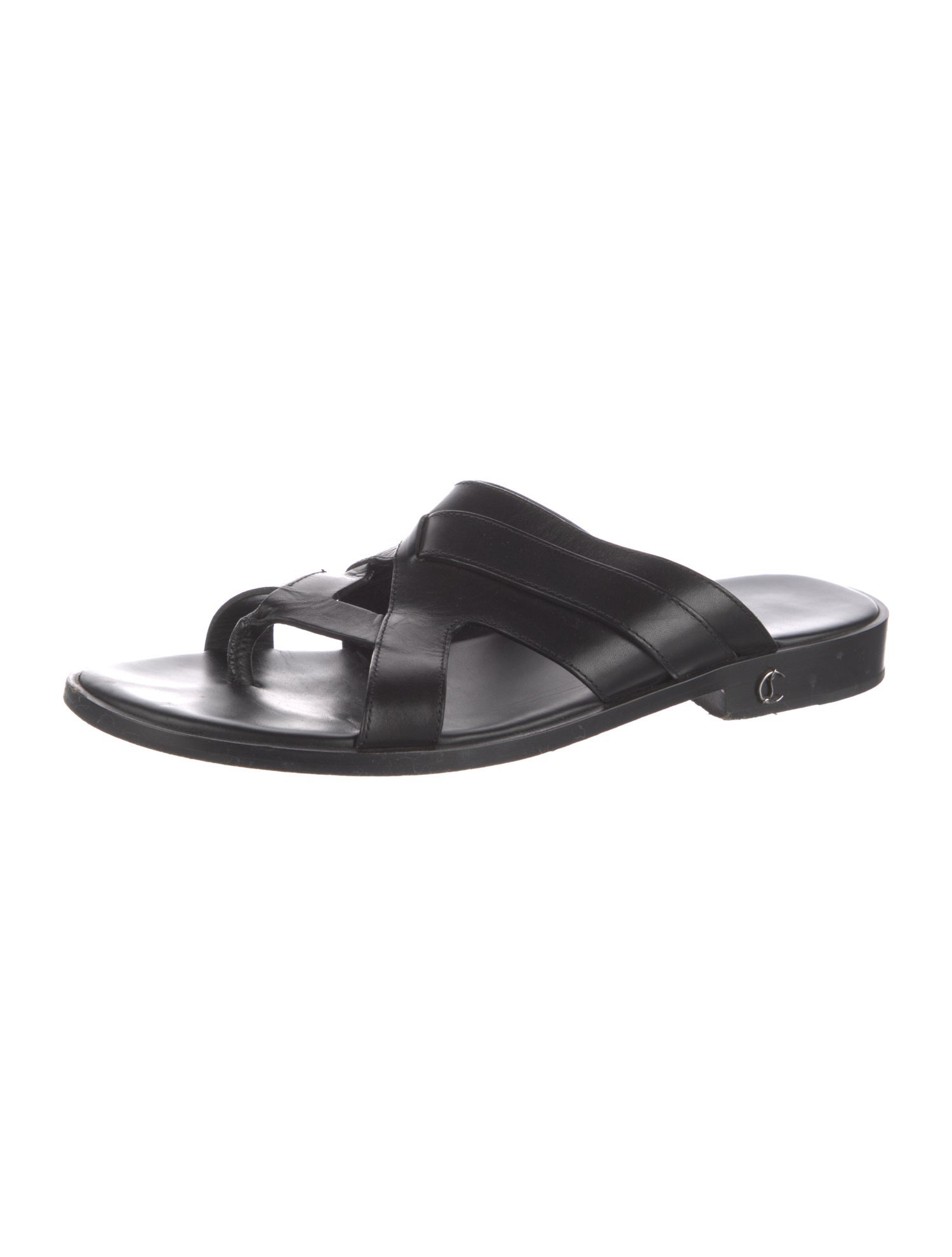 Christian Louboutin Leather Slides