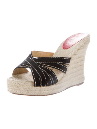 Christian Louboutin Espadrille Wedge Sandals