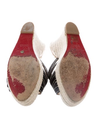 Christian Louboutin Espadrille Wedge Sandals