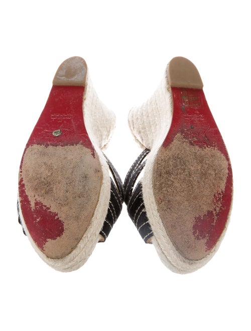Christian Louboutin Espadrille Wedge Sandals