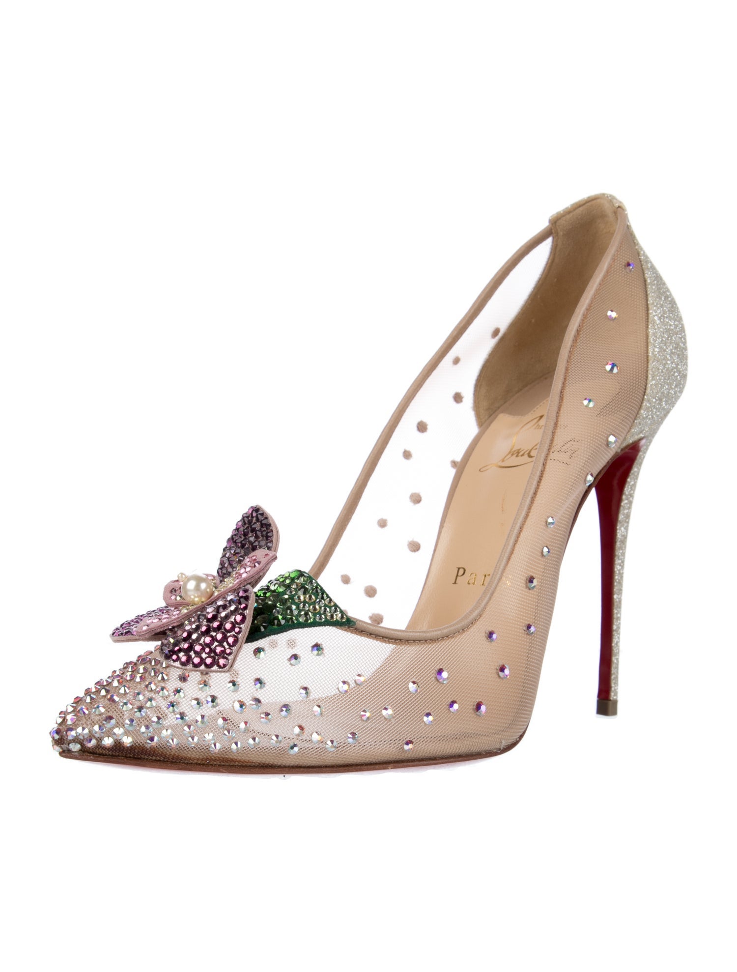 Christian Louboutin Mesh Patterned Pumps