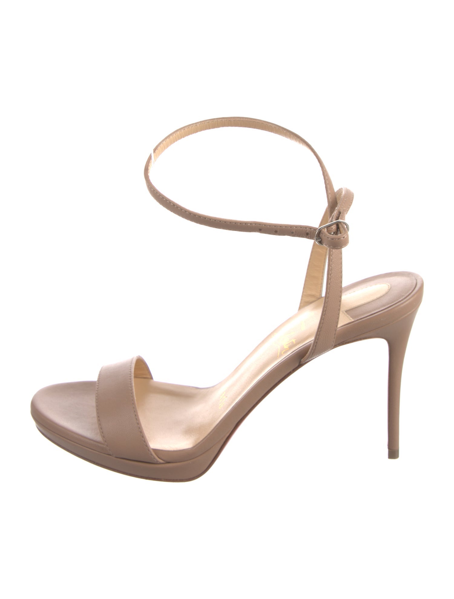 Christian Louboutin Loubi Queen Ankle Strap Leather Sandals