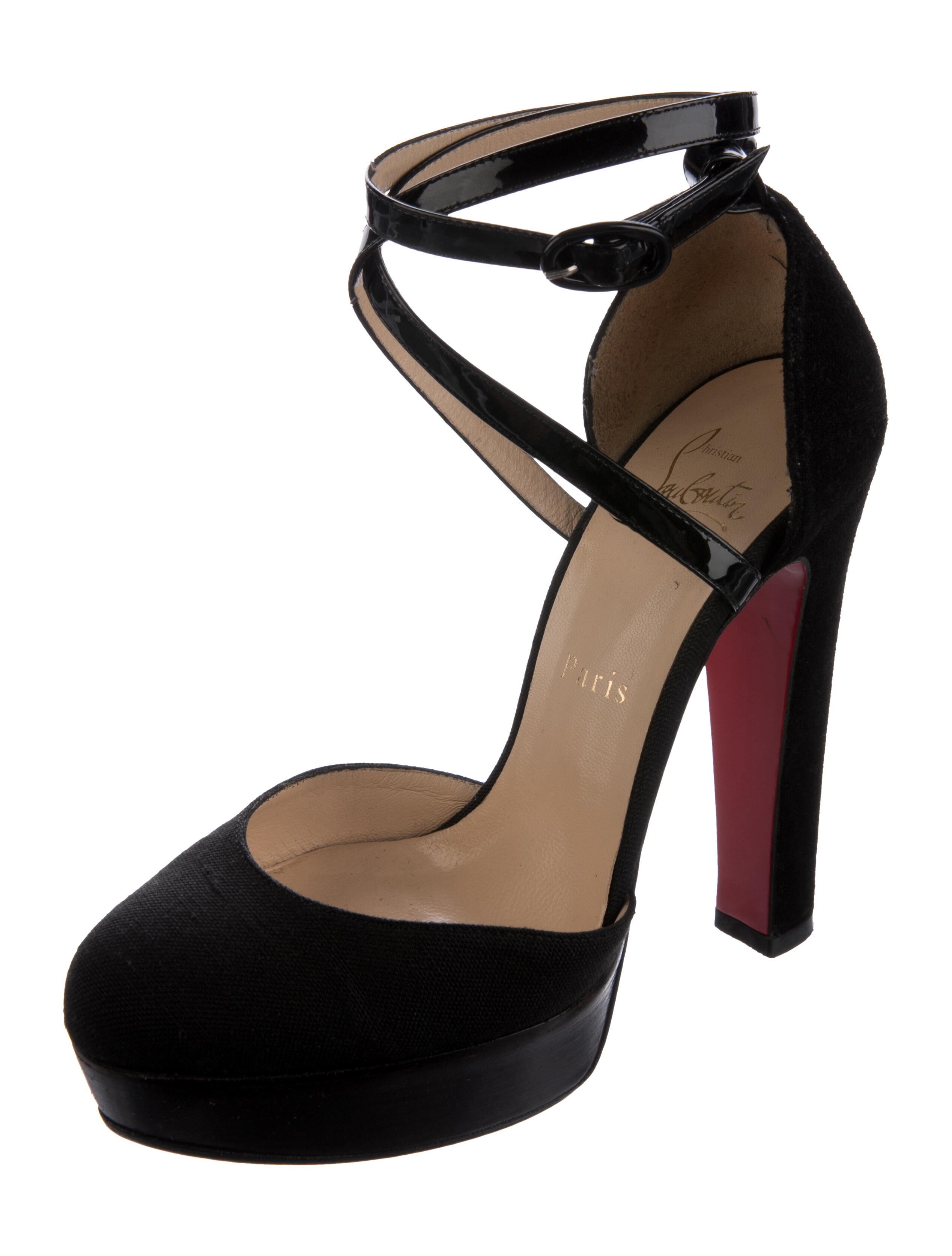 Christian Louboutin Suede D'Orsay Pumps