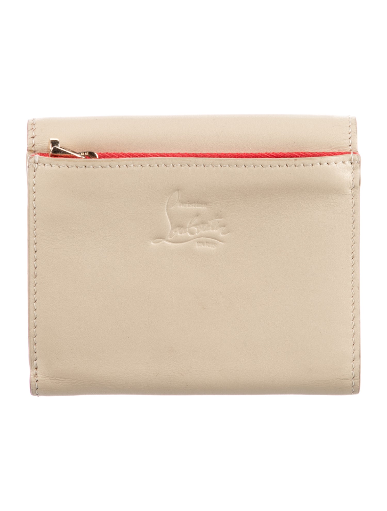 Christian Louboutin Leather Polka Dot Print Wallet