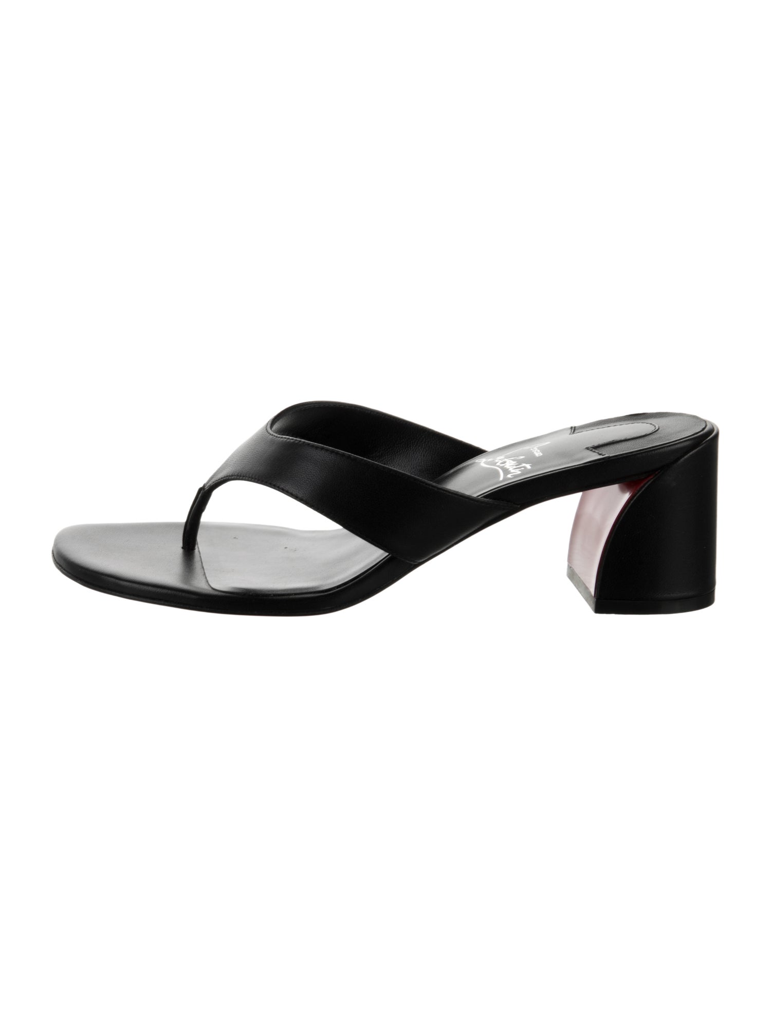 Christian Louboutin Leather Slides