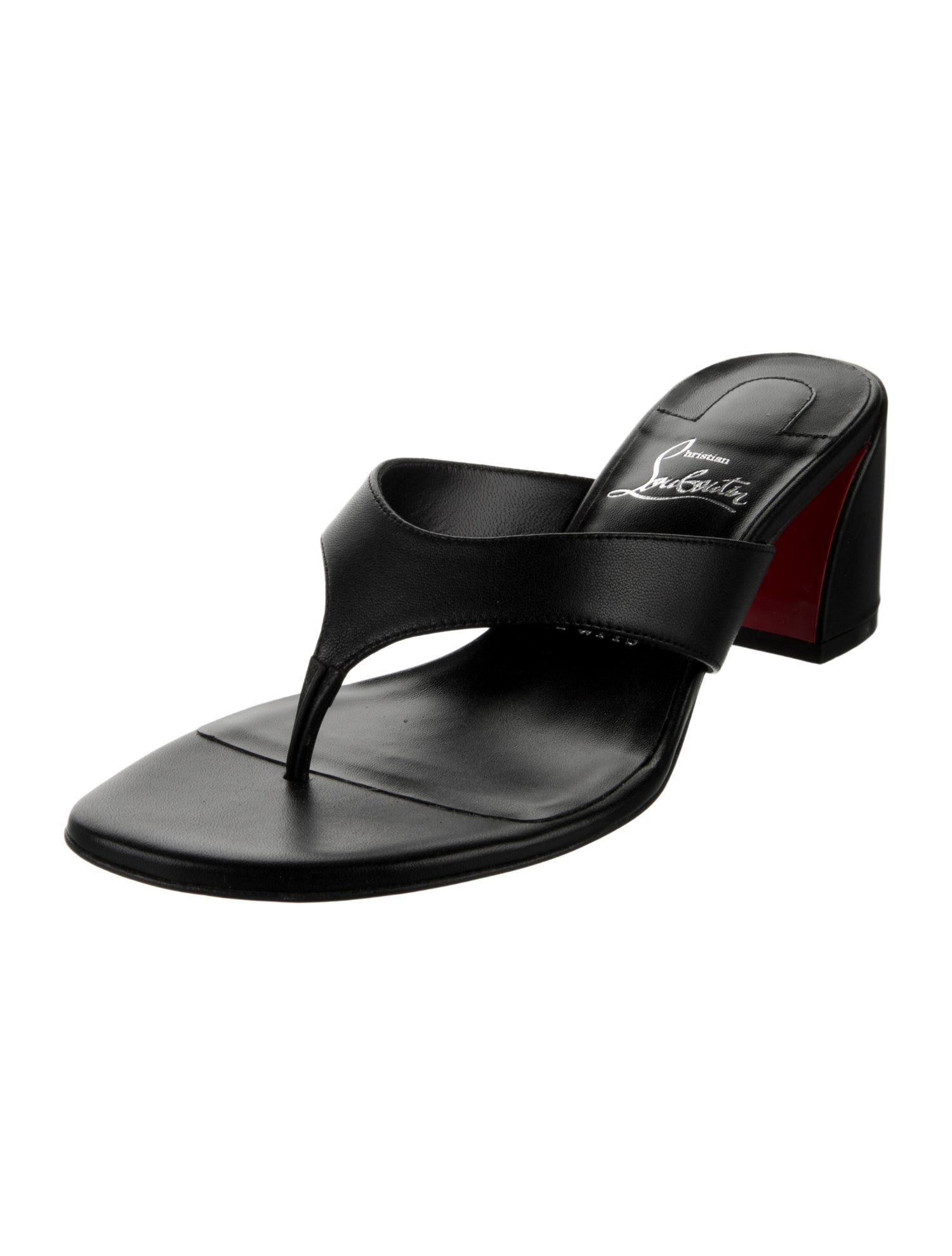 Christian Louboutin Leather Slides