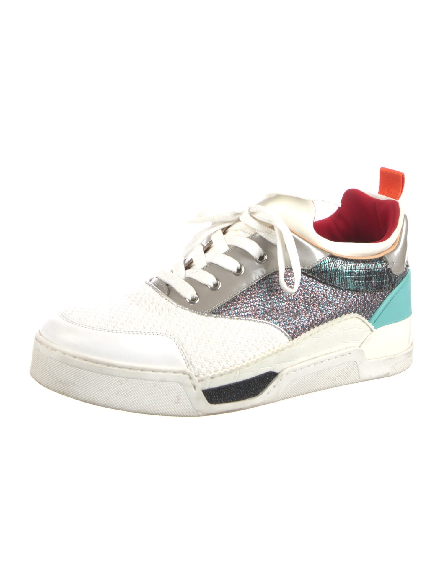 Christian Louboutin Leather Printed Sneakers