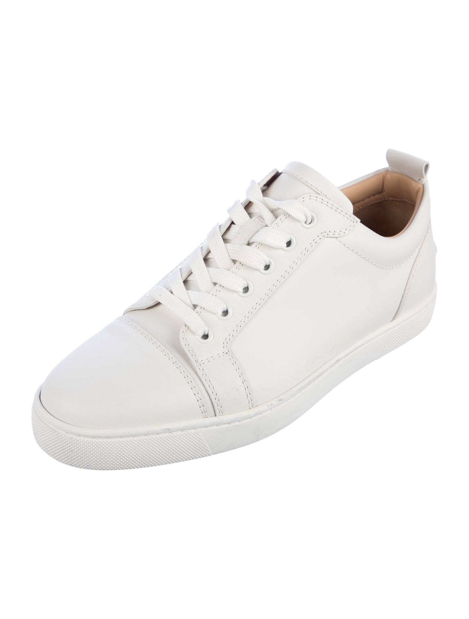 Christian Louboutin Spike Accents Leather Sneakers