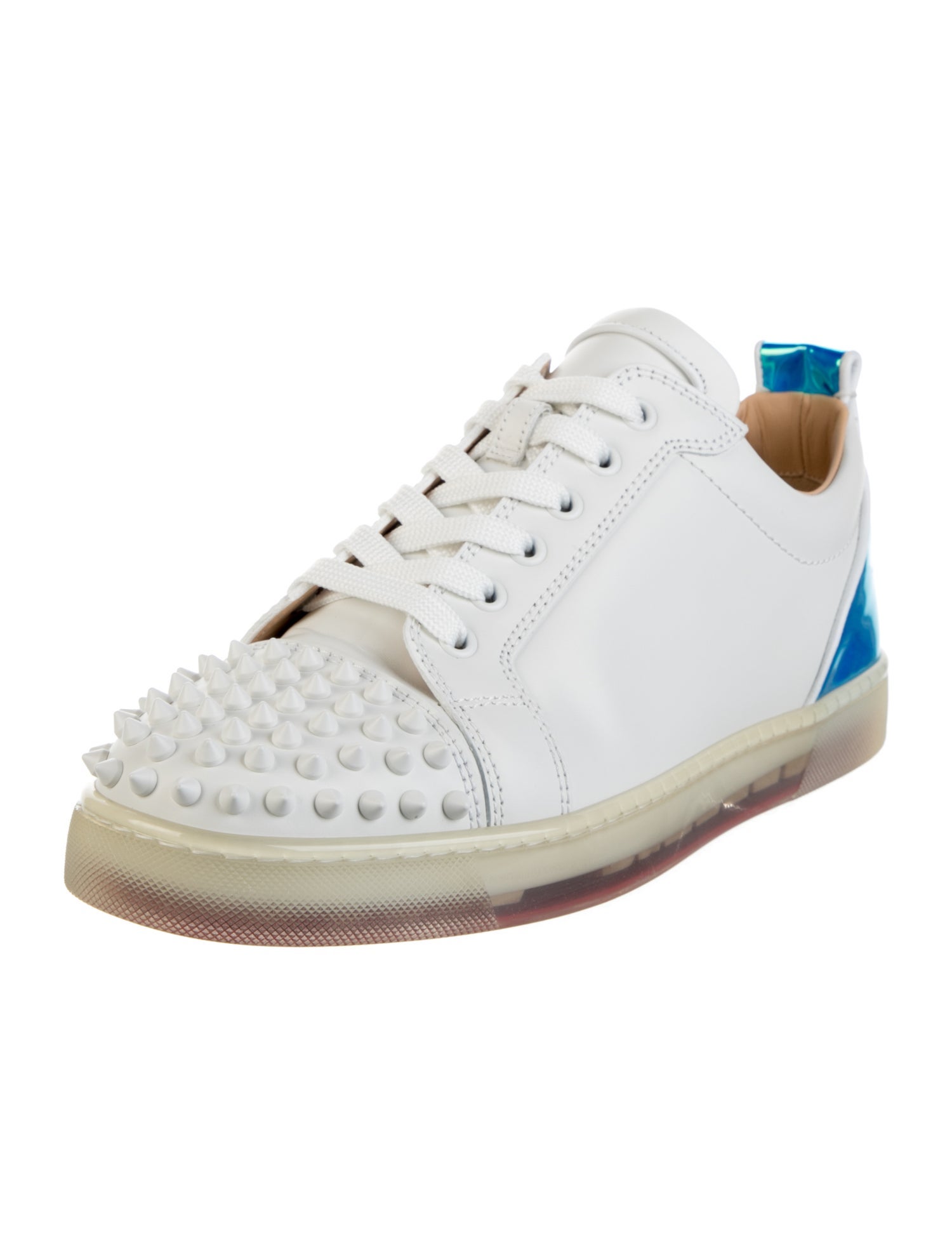Brunello Cucinelli Leather Colorblock Pattern Sneakers w/ Tags