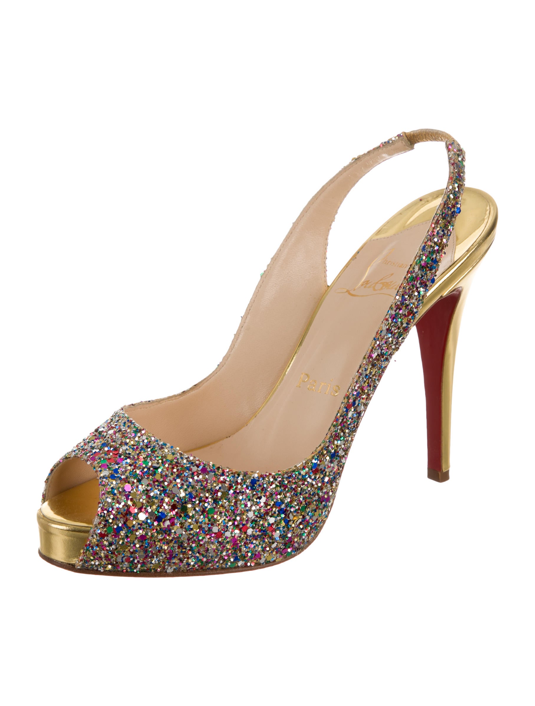 Christian Louboutin Prive Glitter Pumps