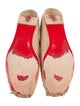 Christian Louboutin Python Square-Toe Ballet Flats