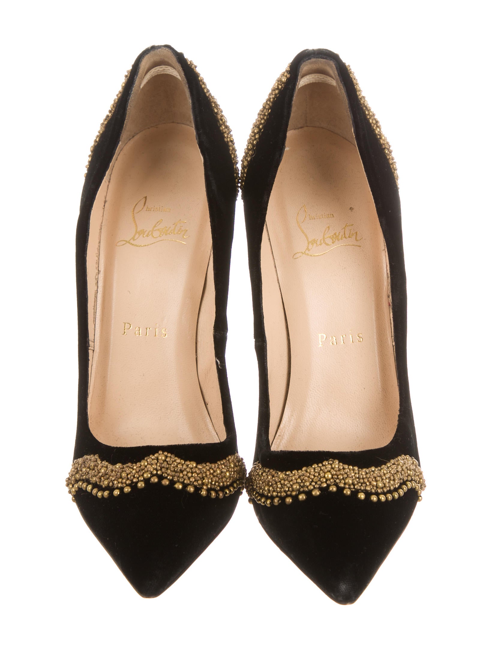 Christian Louboutin 2016 Bengali 120 Velvet Pumps - Shoes - CHT58009 ...