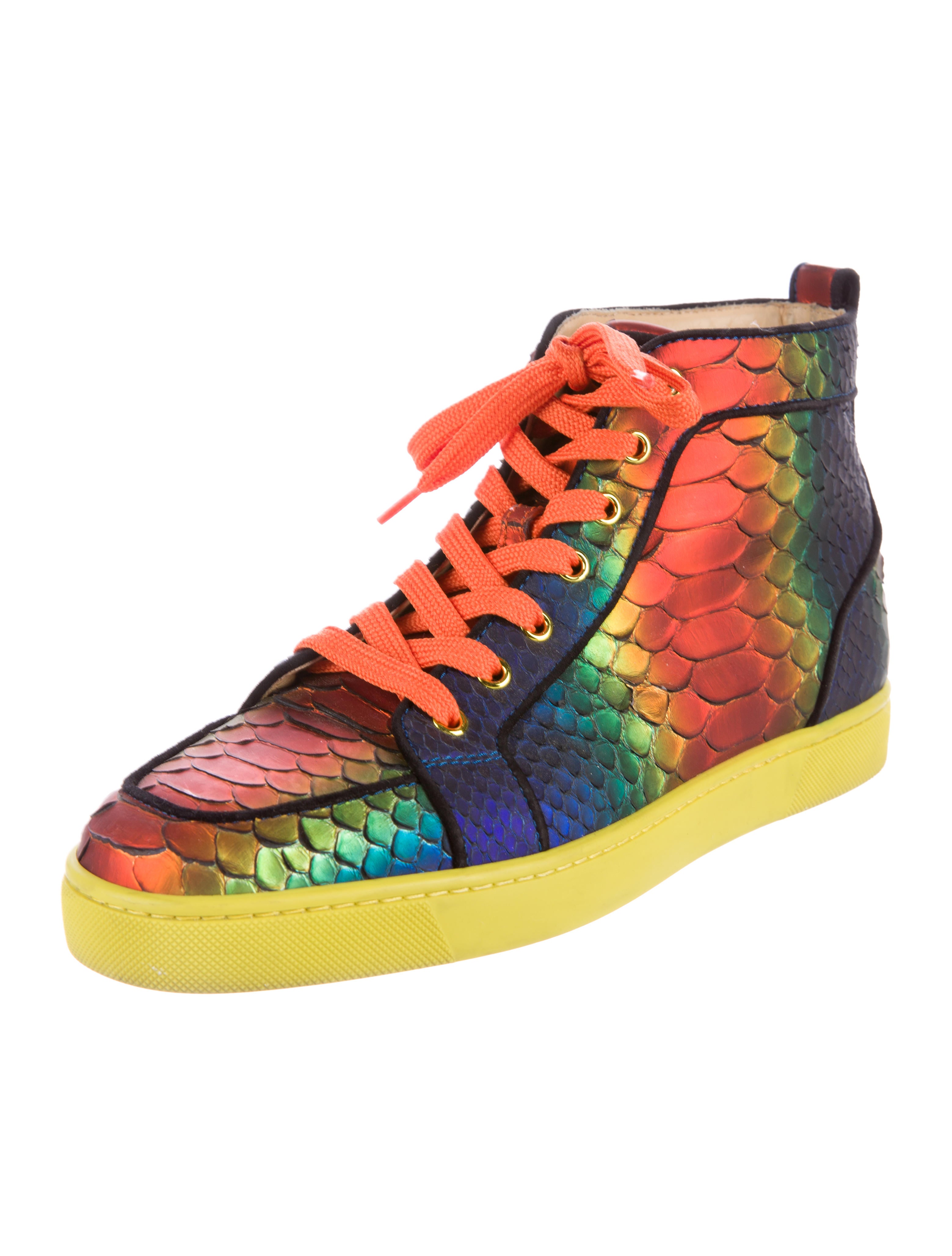 Christian Louboutin Rainbow Python Rantus Orlato Sneakers - Blue ...