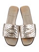 Christian Louboutin Python Slide Sandals
