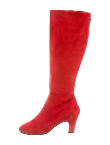 Christian Louboutin Suede Knee-High Boots