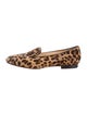 Christian Louboutin Leopard Print Ponyhair Loafers