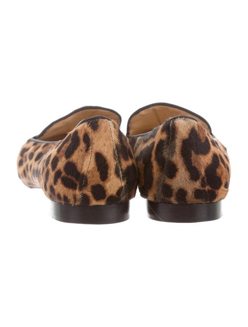 Christian Louboutin Leopard Print Ponyhair Loafers