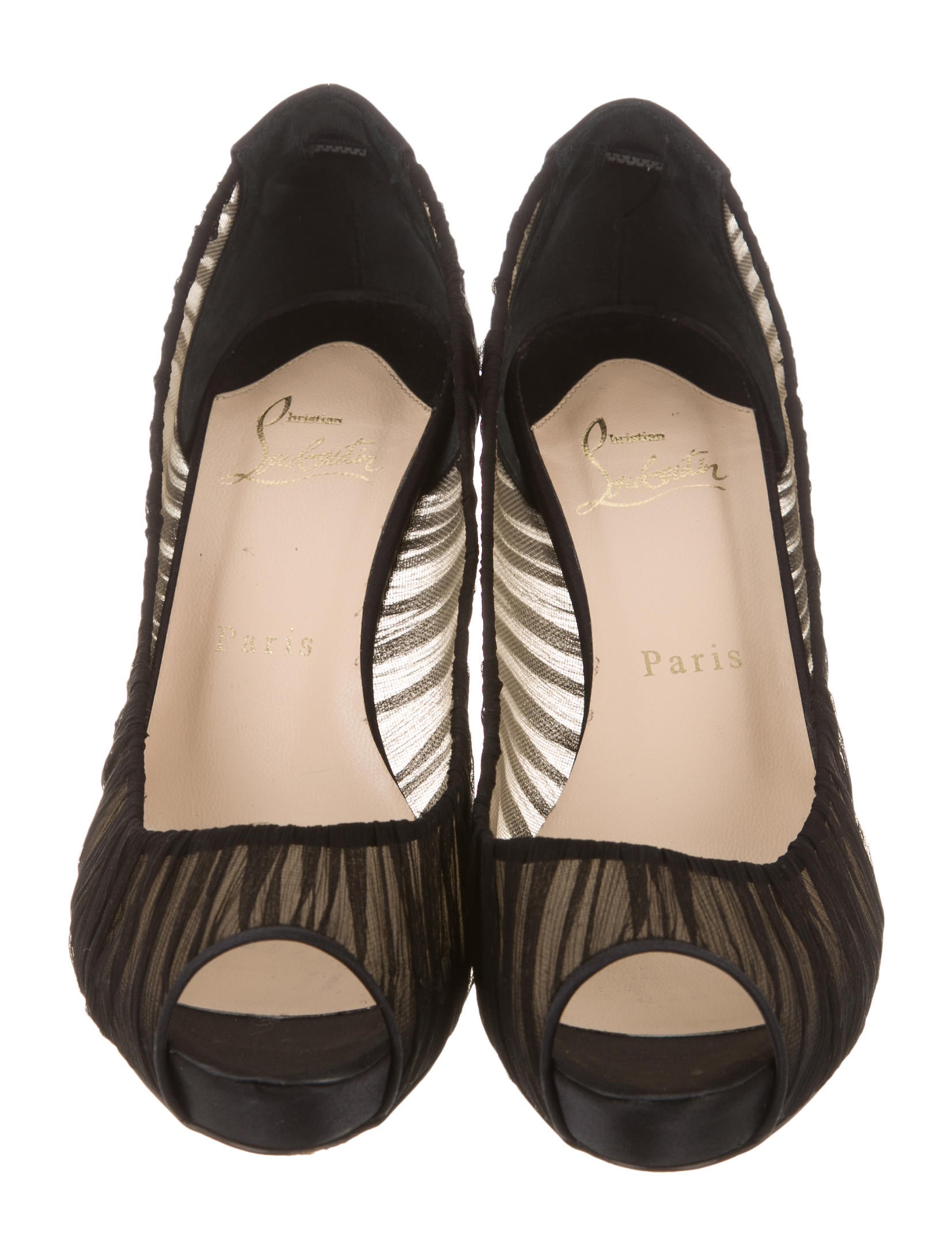 louboutin mesh pumps
