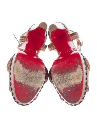 Christian Louboutin Suede Platform Sandals