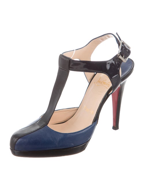 Christian Louboutin Leather T-Strap Pumps
