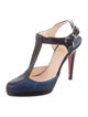 Christian Louboutin Leather T-Strap Pumps
