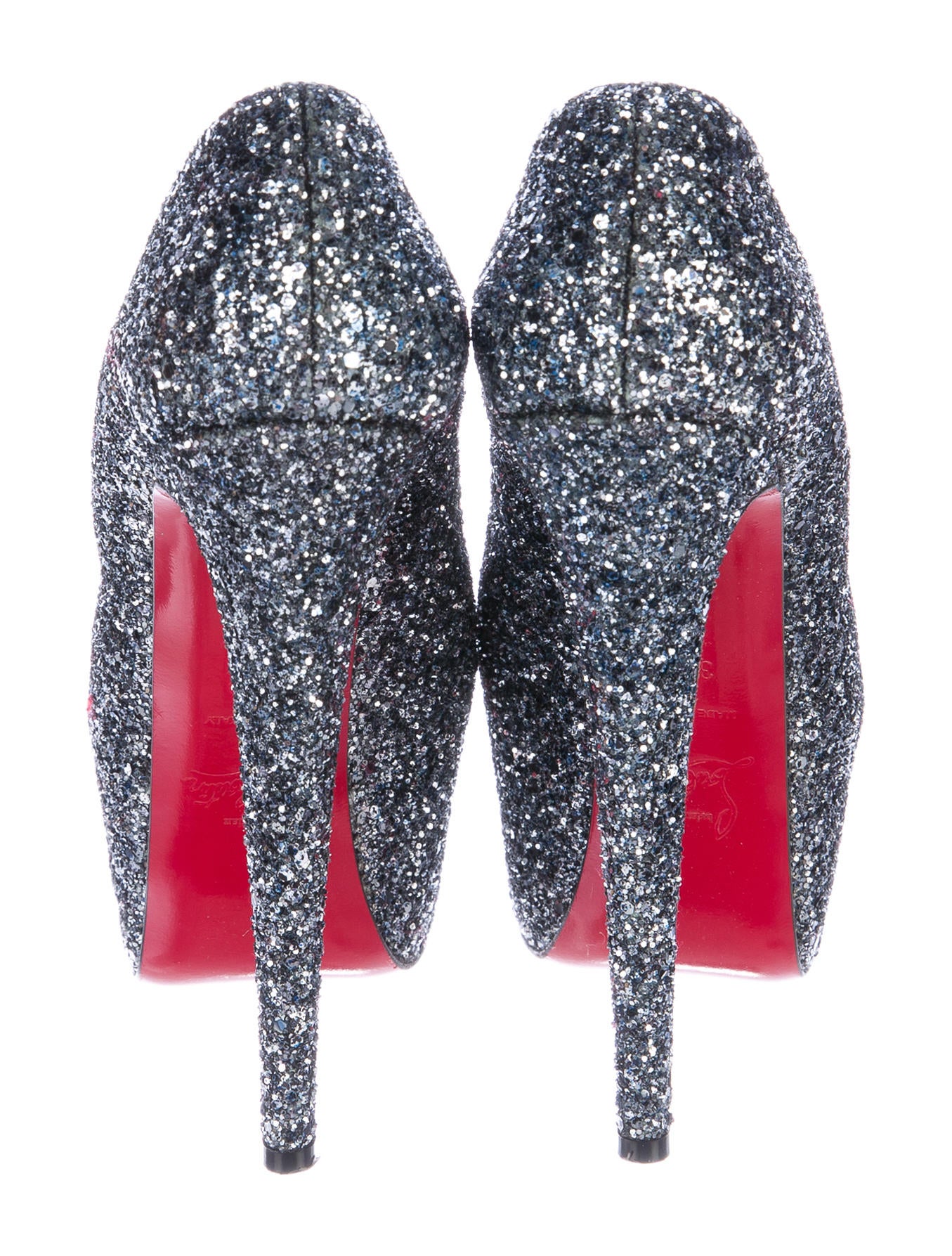 louboutin glitter shoes