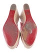 Christian Louboutin Gingham Espadrille Wedges