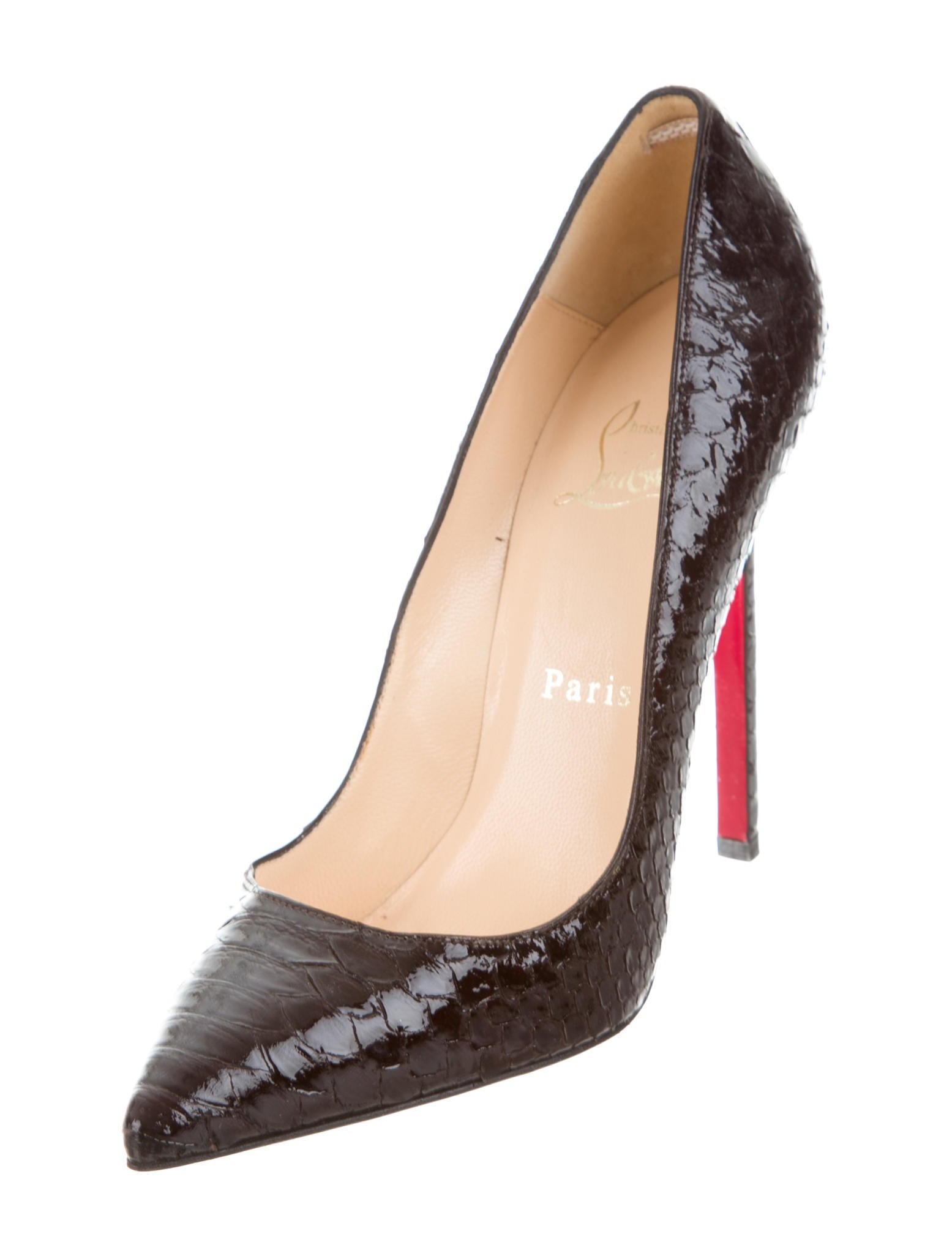 Christian Louboutin Pigalle Python Pumps