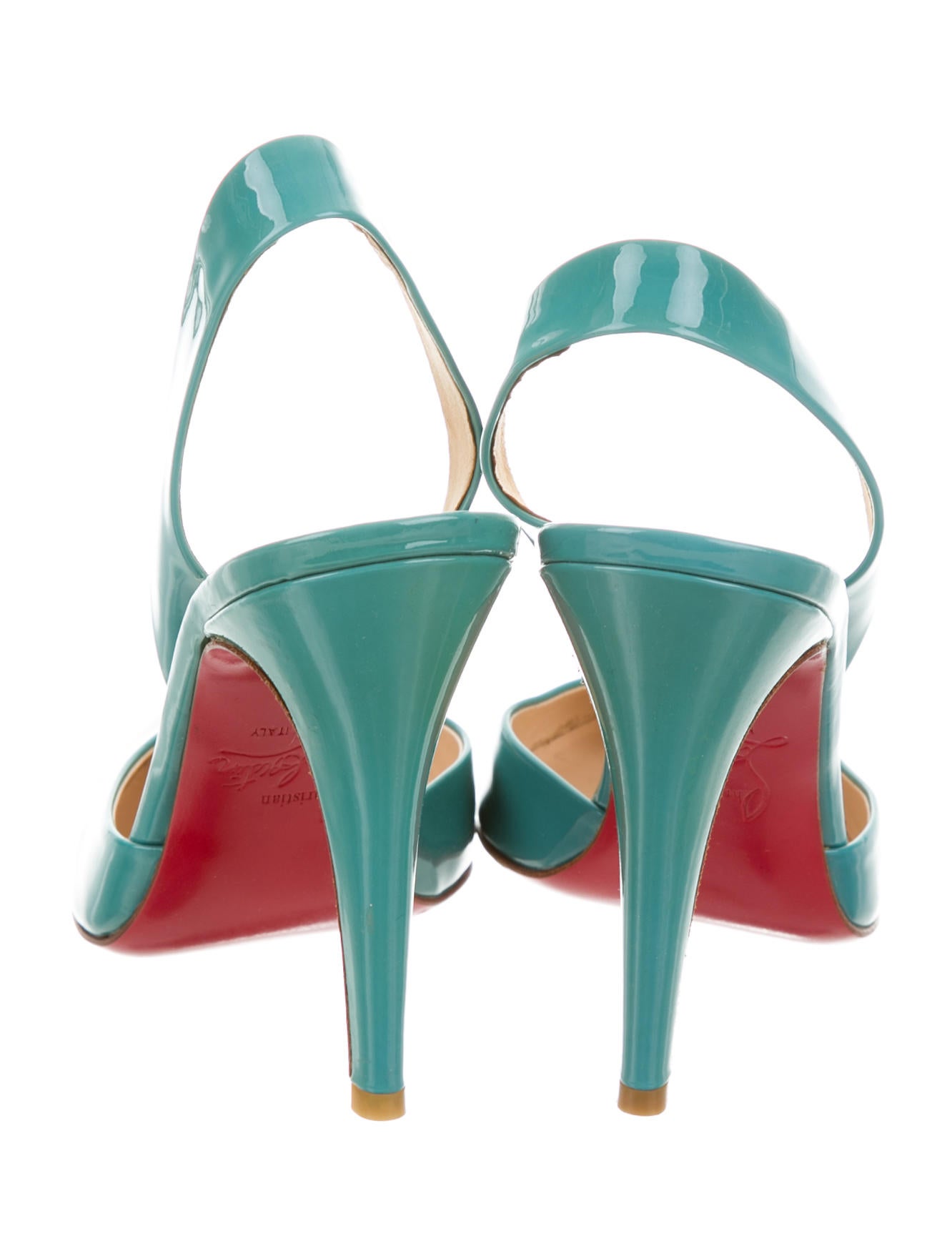 Christian Louboutin Slingback RoundToe Pumps Shoes CHT71521 The