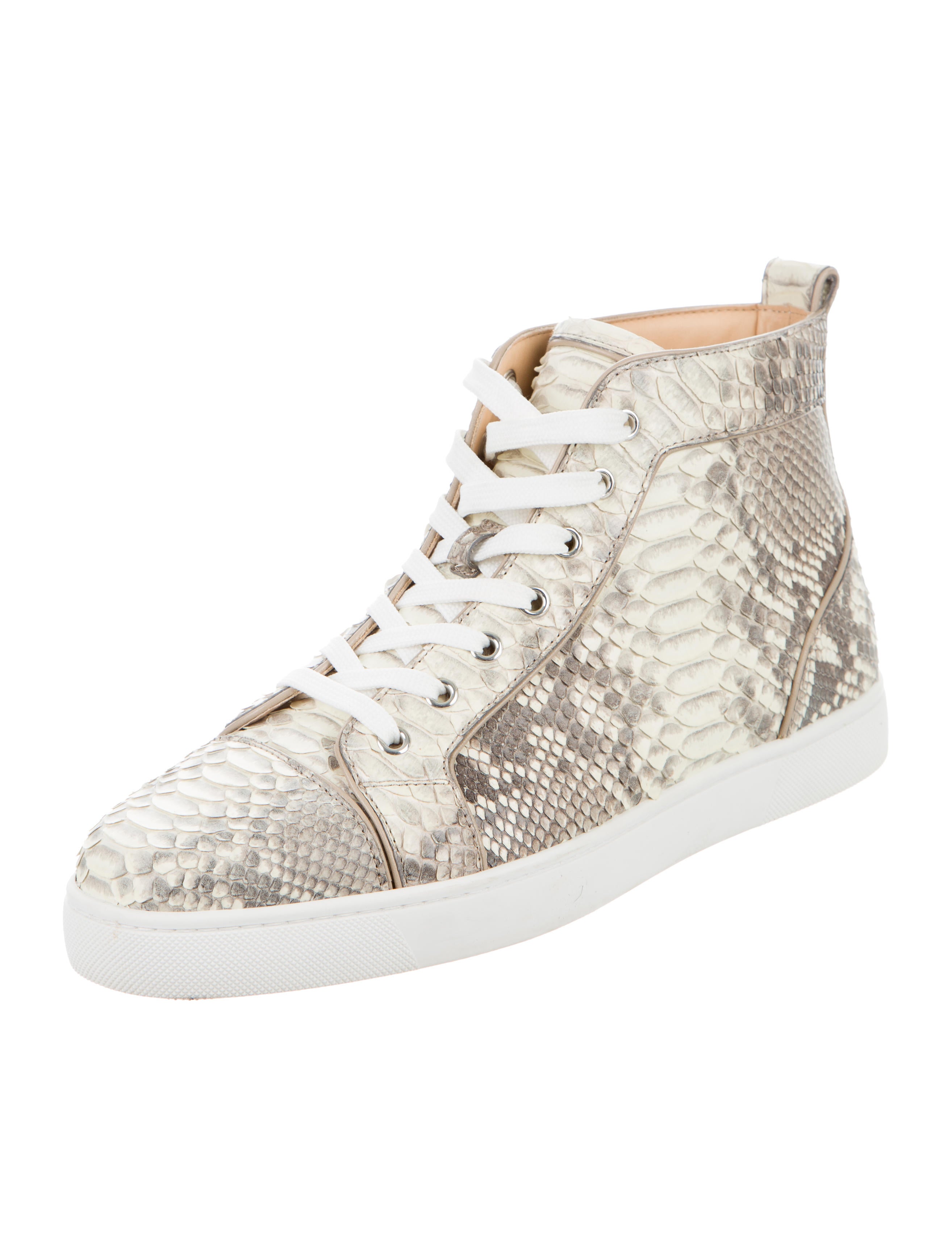 Christian Louboutin Louis Flat Python Sneakers