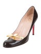 Christian Louboutin Patent Leather Bow-Accented Pumps