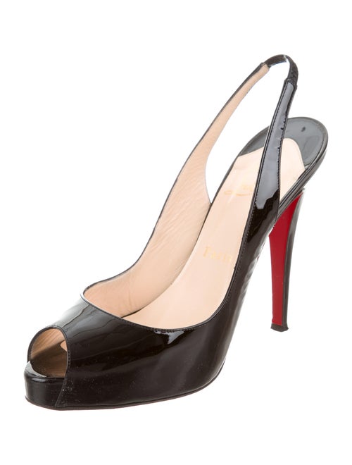 Christian Louboutin Peep-Toe Slingback Pumps