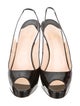 Christian Louboutin Peep-Toe Slingback Pumps