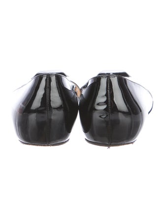 Christian Louboutin Patent Leather Pointed-Toe Flats