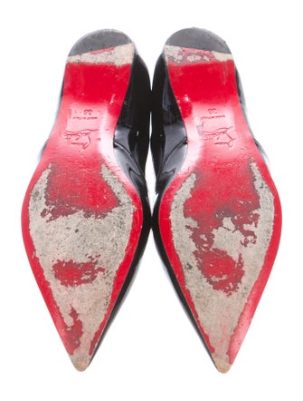 Christian Louboutin Patent Leather Pointed-Toe Flats