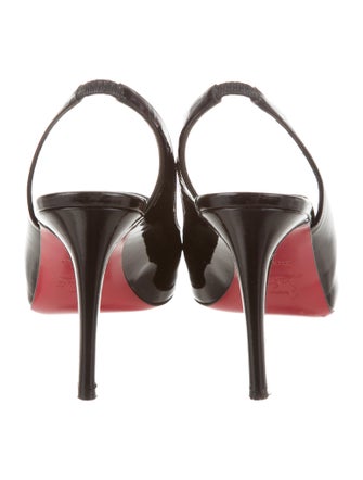 Christian Louboutin Peep-Toe Slingback Pumps