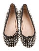 Christian Louboutin Spike Round-Toe Flats