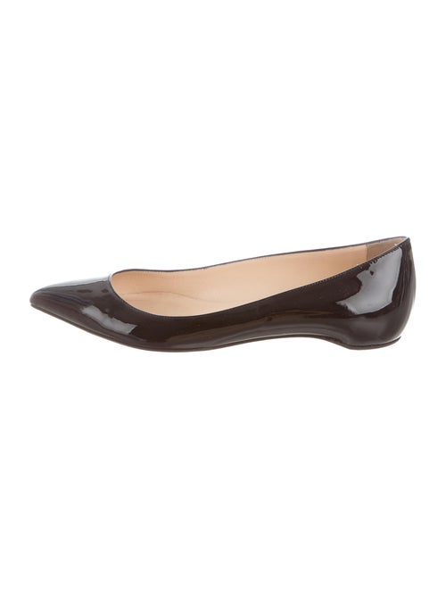 Christian Louboutin Pointed-Toe Patent Leather Flats