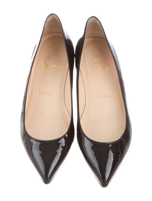 Christian Louboutin Pointed-Toe Patent Leather Flats